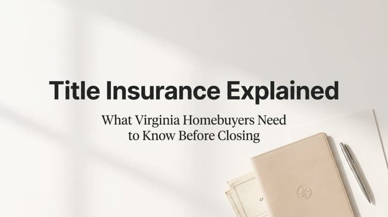 Title Insurance Explained: What Virginia Homebuyers Need to Know Before Closing