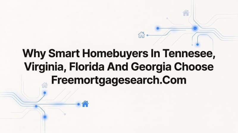 8 Reasons Smart Homebuyers in Tennessee, Virginia, Florida, and Georgia Choose FreeMortgageSearch.com